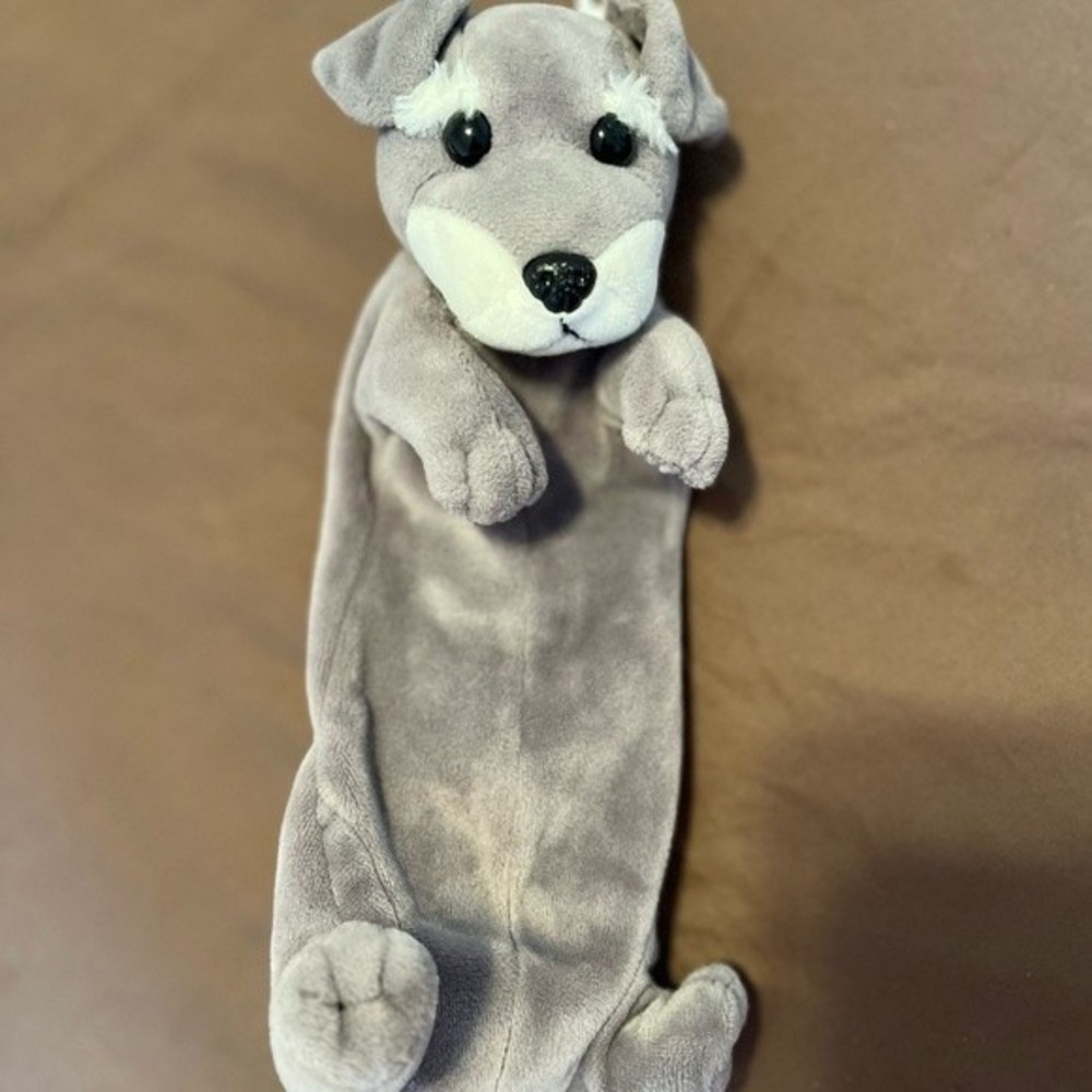 NWOT Gray Animal Pencil Case